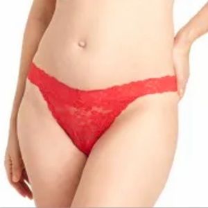2-NWT Auden Sexy Lace Red Thong Bundle-2